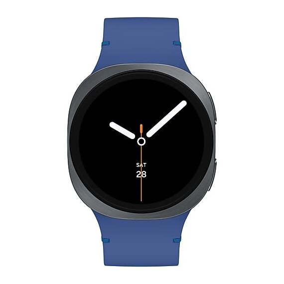 Galaxy Watch 8 | 40 мм | 4G LTE | Graphite | Sport/Blue | M/L, Тип ремешка : Sport, Размер корпуса : 40 мм, Цвет: Graphite, Цвет ремешка: Blue, Размер ремешка : M/L, Подключение часов : Bluetooth / Wi-Fi + 4G LTE, изображение 3